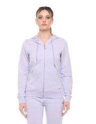 Bluza z bawełna z kaptur na co dzień na siłownię. Fioletowe bluzy LEONE 1947 APPAREL, xl, bez wzorów, z bawełny, bez ramiączek, z kapturem. Za 147.31 zł.