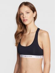 Tommy Hilfiger Biustonosz top UW0UW03820 Granatowy. Niebieskie biustonosze Tommy Hilfiger, bez wzorów, z bawełny. Za 89.99 zł.