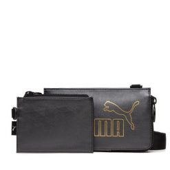 Torebka Puma. Czarne listonoszki Puma, bez wzorów, bez dodatków. Za 89.99 zł.