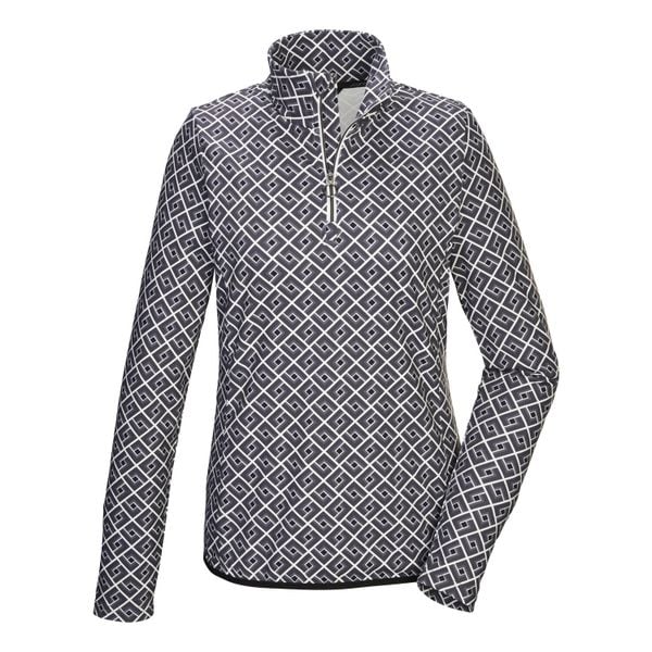 Bluza longsleeve damska Killtec KSW 109 WMN LS SHRT. Czarne bielizna termoaktywna damska Killtec, bez wzorów, z elastanu, bez ramiączek, bez kaptura. Za 249.99 zł.
