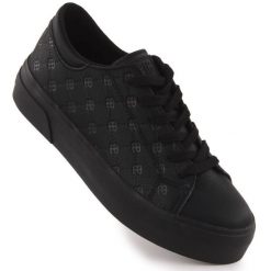 Trampki Big Star RR274335 Czarne. Czarne trampki bez wzorów, z materiału, retro, bez zapięcia. W wyprzedaży za 228.61 zł.