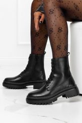 Botki sergio leone workery na platformie sznurowane czarne tr757. Czarne botki Sergio Leone, bez wzorów, bez obcasa, na platformie, bez zapięcia. W wyprzedaży za 178.99 zł.