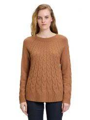 Betty Barclay Sweter w kolorze jasnobrązowym rozmiar: 36. Brązowe swetry Betty Barclay, bez wzorów, ze splotem, bez ramiączek. Za 173.99 zł.