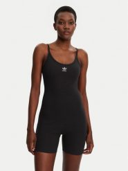 Adidas Kombinezon Essentials JC6212 Czarny Slim Fit. Czarne sukienki adidas, l, bez wzorów, z bawełny, bez kołnierzyka, bez ramiączek. Za 149.99 zł.