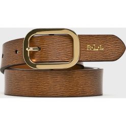 Lauren Ralph Lauren - Pasek skórzany. Brązowe paski Lauren Ralph Lauren, w paski. W wyprzedaży za 139.90 zł.