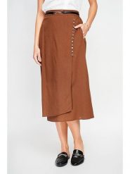 Le Jardin du Lin Spódnica w kolorze jasnobrązowym rozmiar: 42. Brązowe spódnice Le jardin du lin, bez wzorów, klasyczne, midi. Za 130.99 zł.