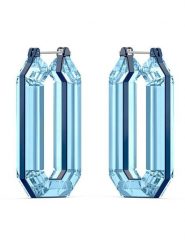 Swarovski Kolczyki-kreole z kryształami rozmiar: onesize. Niebieskie kolczyki Swarovski, z kryształem, metalowe. Za 543.99 zł.