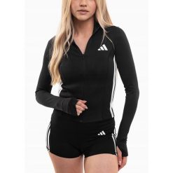 Bluza Damska adidas Rozsuwana Sportowa Treningowa Essentials roz. S. Czarne bluzy bez kaptura adidas, s, bez wzorów, bez kaptura. Za 206.00 zł.