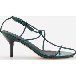 Sandały na średnim obcasie - Khaki. Sandały marki Reserved. Za 139.99 zł.