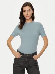 Calvin Klein T-Shirt K20K208052 Błękitny Slim Fit. Niebieskie t-shirty Calvin Klein, s, bez wzorów, bez kołnierzyka, bez ramiączek. Za 169.99 zł.