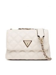 Guess Torebka Giully II Mini HWQG96 73740 Biały. Białe kopertówki Guess, z aplikacjami, ze skóry, wizytowe, bez dodatków. Za 379.99 zł.