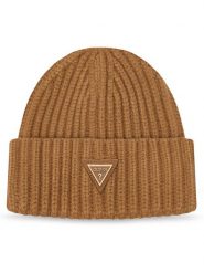 Guess Czapka AW5623 VIS01 Brązowy jasny. Brązowe czapki zimowe Guess, z aplikacjami, z wiskozy. Za 154.99 zł.