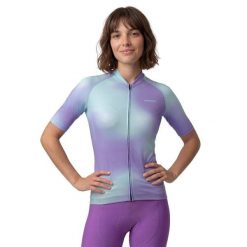 Damska koszulka rowerowa z krótkim rękawem Kolarstwo Siroko M2-W NRC Lilac. Fioletowe t-shirty sportowe SIROKO, m, bez wzorów, z elastanu, bez ramiączek, rowerowe. Za 255.00 zł.
