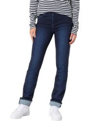 Timezone Dżinsy "Marah" - Slim fit - w kolorze granatowym rozmiar: W25/L32. Niebieskie jeansy Timezone, l, z aplikacjami, klasyczne, z podwyższonym stanem. Za 117.45 zł.