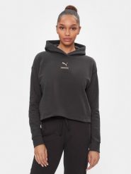 Puma Bluza 67003375 Czarny Regular Fit. Czarne bluzy Puma, m, bez wzorów, z bawełny, bez ramiączek, bez kaptura. Za 119.99 zł.