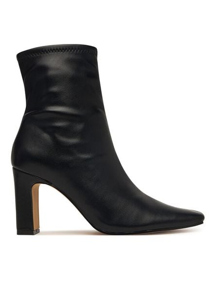 Aldo Botki Cybele 14115105 Czarny. Czarne botki Aldo, bez wzorów, ze skóry, bez obcasa, na słupku, bez zapięcia. Za 469.99 zł.