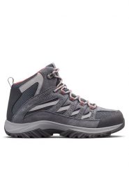 Columbia Trekkingi Crestwood Mid Waterproof 2099861 Szary. Szare buty trekkingowe Columbia, z materiału, bez zapięcia. Za 382.99 zł.