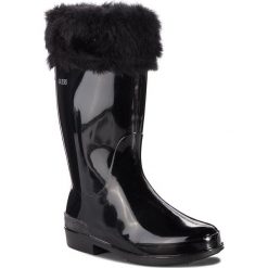 Kalosze GUESS - FJPAL4 RUB11 001. Czarne kalosze Guess, z materiału. Za 219.00 zł.