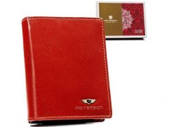 Portfel skórzany Peterson PTN 2549-BO brązowy. Brązowe portfele Peterson, bez wzorów, ze skóry. Za 84.00 zł.