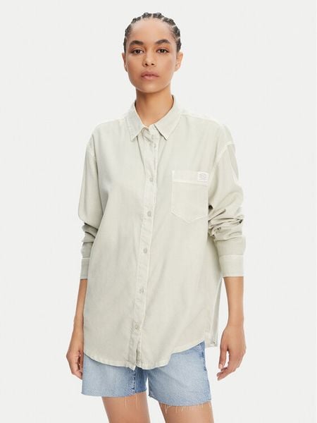 RVCA Koszula Showdown 23B051501 Zielony. Zielone koszule RVCA, xs, bez wzorów, z wiskozy, bez kołnierzyka, bez ramiączek. Za 129.99 zł.