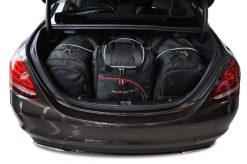 Torby Do Bagażnika Mercedes-Benz C Limousine 2013-2021 4Szt Kjust. Czarne torby podróżne KJUST, bez wzorów, z kauczuku. Za 1,251.00 zł.