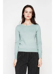 C& Jo Sweter w kolorze miętowym rozmiar: 36. Zielone swetry C& Jo, bez wzorów, ze splotem, klasyczne, bez ramiączek. Za 140.53 zł.