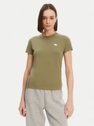 Lacoste T-Shirt TF9246 Khaki Slim Fit. Brązowe t-shirty Lacoste, bez wzorów, z bawełny, bez kołnierzyka, bez ramiączek. Za 149.99 zł.