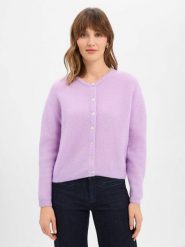 American vintage Damski kardigan z wełną i alpaką - Vitow Kobiety drobna dzianina lila jednolity, S. Swetry American Vintage, s, bez wzorów, z dzianiny, vintage, bez ramiączek. Za 799.95 zł.