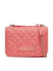 LOVE MOSCHINO Torebka JC4000PP1MLA0464 Koralowy. Pomarańczowe torebki klasyczne Love Moschino, bez wzorów, ze skóry, bez dodatków. Za 519.99 zł.