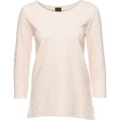 Bluza dresowa bonprix beżowo-biały. Bluzy marki KALENJI. Za 37.99 zł.