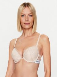 Guess Biustonosz z fiszbiną Belle O3RC18 KBBT0 Écru. Biustonosze Guess, z aplikacjami, z syntetyku. Za 139.99 zł.