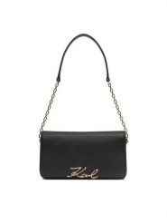 KARL LAGERFELD Torebka B1W32037 Czarny. Czarne kopertówki KARL LAGERFELD, bez wzorów, ze skóry, wizytowe, bez dodatków. Za 849.99 zł.