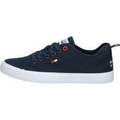 Granatowe trampki damskie AMERICAN CLUB LH72/22. Białe trampki American CLUB, bez wzorów, z tkaniny, bez zapięcia. W wyprzedaży za 71.20 zł.