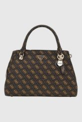 GUESS Brązowa torebka damska Noelle. Brązowe torebki klasyczne Guess, z aplikacjami, ze skóry ekologicznej, klasyczne, bez dodatków. W wyprzedaży za 529.99 zł.