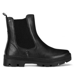 Botki Lasocki. Czarne botki Lasocki, bez wzorów, bez obcasa, na płaskiej podeszwie, bez zapięcia. Za 167.99 zł.