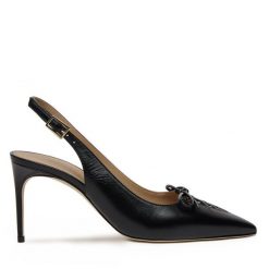 Sandały MALONE SOULIERS. Czarne sandały MALONE SOULIERS, bez wzorów, bez obcasa, na szpilce, bez zapięcia. Za 3,239.00 zł.