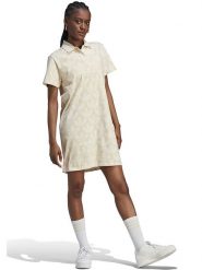 Adidas Sukienka polo w kolorze kremowo-beżowym rozmiar: M. Brązowe sukienki adidas, na co dzień, m, bez wzorów, z bawełny, bez kołnierzyka, bez ramiączek, midi, proste. Za 169.26 zł.
