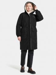 Didriksons Dwustronna parka "Anna" w kolorze biało-czarnym rozmiar: 40/42. Białe płaszcze Didriksons, bez wzorów, bez kaptura. Za 422.66 zł.
