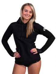 Damski bluza sporty wodne Watrflag Ipanema czarny. Czarne bluzy WATRFLAG, xs, bez wzorów, z materiału, sportowe, bez ramiączek, z kapturem. Za 299.00 zł.