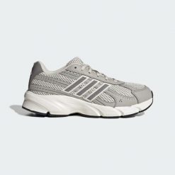BUTY TECHNOCHAOS 2000. Szare buty do biegania adidas, bez wzorów, z gumy, bez zapięcia, do biegania. Za 369.00 zł.