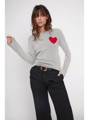 Maison Héritage Cashmere Kaszmirowy sweter w kolorze szarym rozmiar: S. Szare swetry Maison Héritage Cashmere, s, bez wzorów, z kaszmiru, bez ramiączek. Za 482.03 zł.