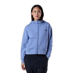 Damska bluza z kapturem full zip Rossignol Logo. Niebieskie bluzy Rossignol, bez wzorów, z kapturem. Za 515.00 zł.