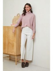Soft Cashmere Golf w kolorze jasnoróżowym rozmiar: 38/40. Różowe swetry Soft Cashmere, bez wzorów, z kaszmiru, bez ramiączek. Za 86.99 zł.