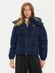 EA7 Emporio Armani Kurtka puchowa 6DTB09 TN8AZ 0562 Granatowy Regular Fit. Niebieskie kurtki EA7 Emporio Armani, xl, bez wzorów, z puchu, bez kaptura. Za 629.99 zł.
