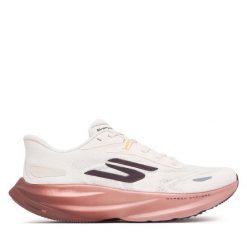 Buty do biegania Skechers. Białe buty do biegania Skechers, bez wzorów, bez zapięcia, do biegania. Za 539.99 zł.
