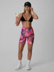 4F Legginsy kolarki dzianinowe damskie - multikolor XS. Legginsy sportowe 4f, na lato, s, bez wzorów, z dzianiny. Za 79.99 zł.