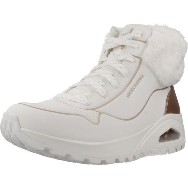 Kapcie SKECHERS UNO RUGGED - FALL SH Biały. Białe kapcie Skechers, bez wzorów. Za 425.68 zł.