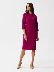 Stylove Sukienka w kolorze różowym rozmiar: S. Różowe sukienki Stylove, na co dzień, s, bez wzorów, bez kołnierzyka, bez ramiączek, midi, proste. Za 264.95 zł.