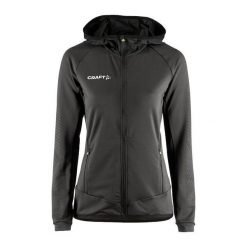 Bluza sportowa damska Craft Extend Full Zip. Szare bluzy z kapturem Craft, m, bez wzorów, z materiału, z kapturem, trekkingowe. Za 331.00 zł.