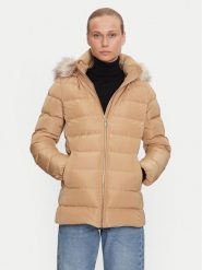 Tommy Hilfiger Kurtka puchowa WW0WW43600 Beżowy Regular Fit. Brązowe kurtki Tommy Hilfiger, m, bez wzorów, z puchu, bez kaptura. Za 639.99 zł.